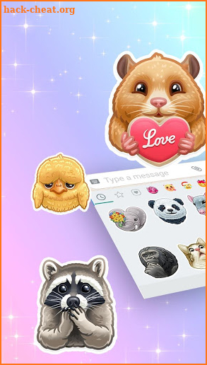 Funny Animal Emoji Stickers screenshot