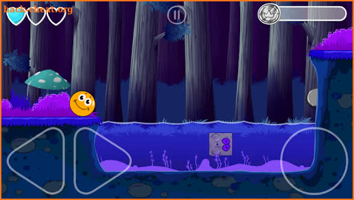 Funny Blue Ball Journey screenshot