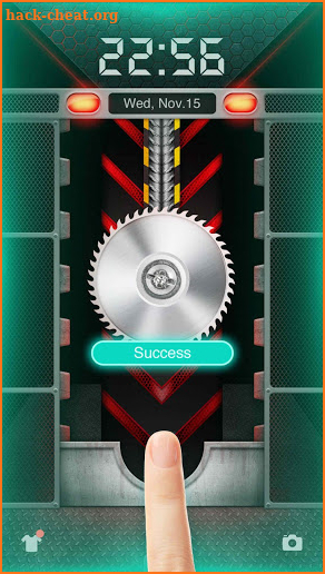 Funny Chainsaw Lock Screen App screenshot