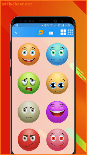 Funny Emoji Stickers For WhatsApp - Kiss GIF screenshot