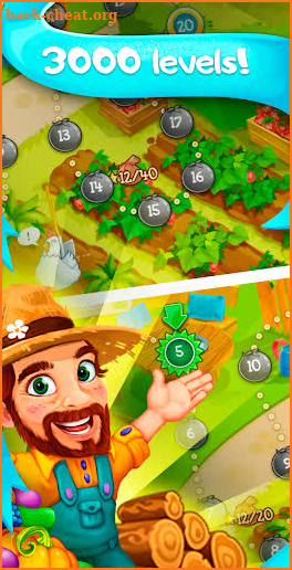 Funny Farm match 3 Puzzle game! screenshot