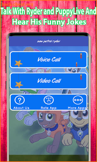 funny pups video call Phone screenshot