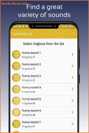 funny ringtones, funny sounds screenshot