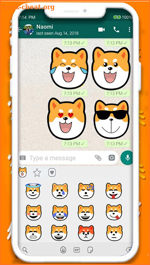 Funny Shiba Inu Emoji Stickers screenshot