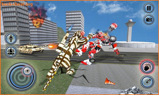 Furious Wild Tiger Robot Tank Robot Transform Game screenshot