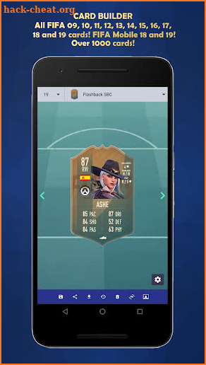 FUT Card Builder 19 screenshot