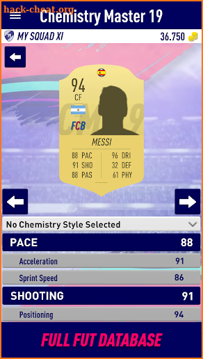 FUT Chemistry Master 19 screenshot