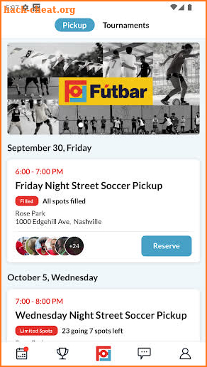 Fútbar screenshot