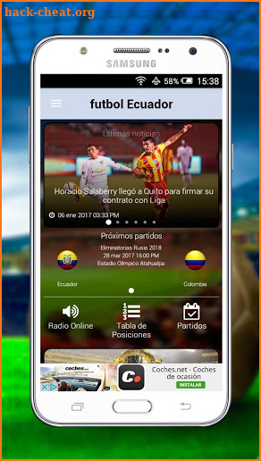 futbol Ecuador app screenshot