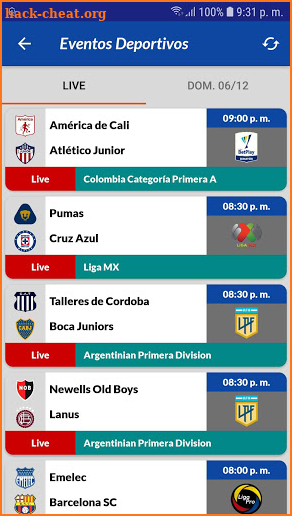 Fútbol en VIVO screenshot