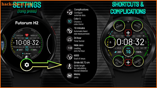 Futorum H2 Digital watch face screenshot