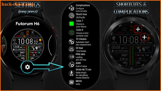 Futorum H6 Digital watch face screenshot