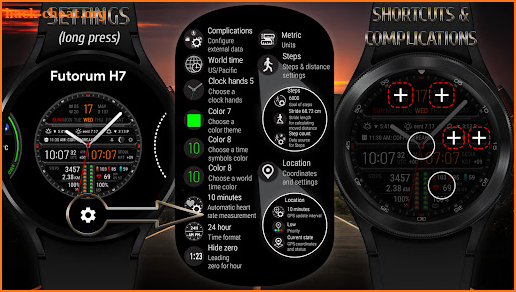 Futorum H7 Digital watch face screenshot