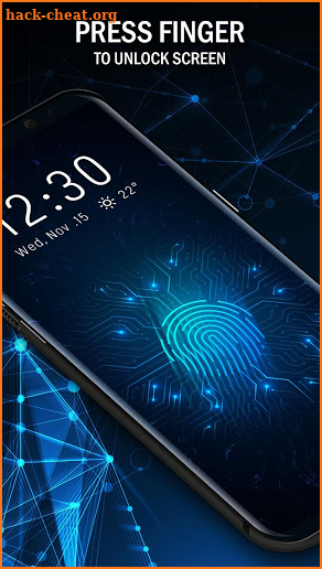 Future Tech Fingerprint Lock Screen for Prank screenshot