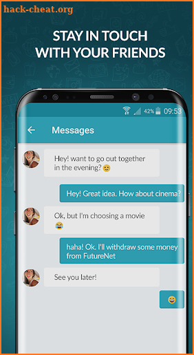 FutureNet your social app screenshot