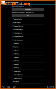 Futures Widget PRO for Android screenshot