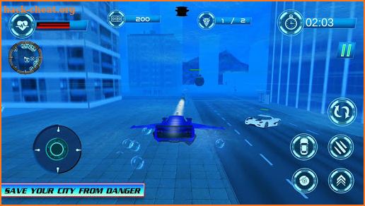 Futuristic Floating Car Underwater Submarine War screenshot