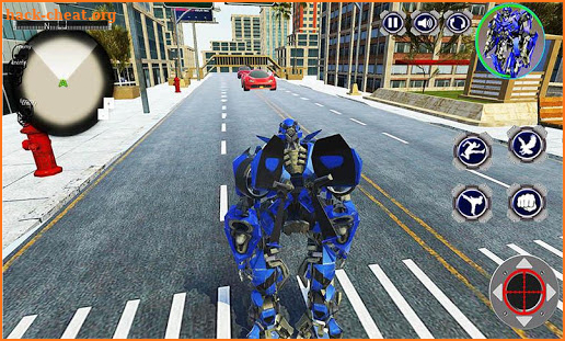 Futuristic Police Robot: Flying Eagle 3D Simulator screenshot