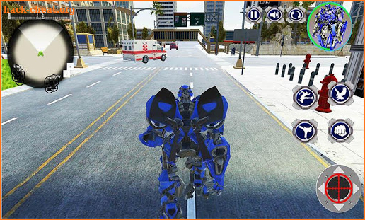 Futuristic Police Robot: Flying Eagle 3D Simulator screenshot