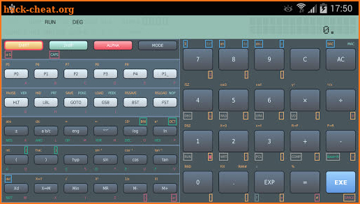 FX-603P programable calculator screenshot