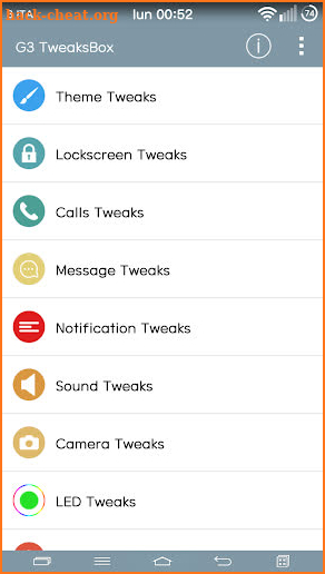 G3 TweaksBox screenshot