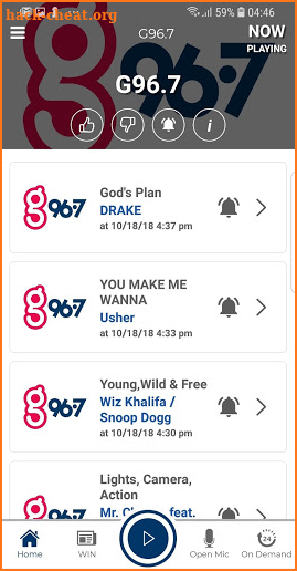 G96.7 screenshot