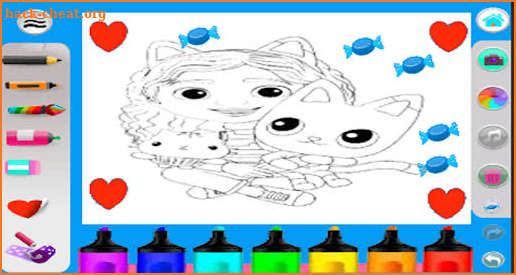 Gabby's Dollhouse ColoringBook screenshot