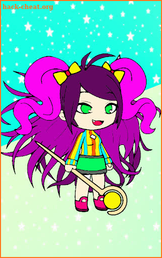 Gacha Coloring book glitter-Color by number game screenshot