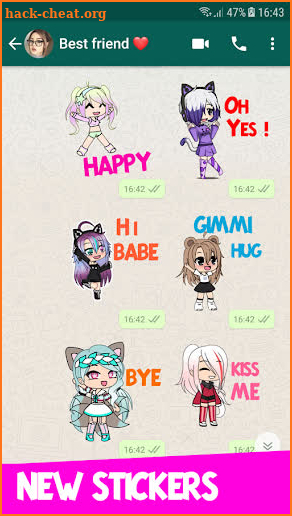 Gacha Life WaStickers 2019 - Stickers for whatsapp screenshot