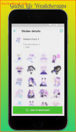 Gacha Life world Wastickerapps 2019 For Whatsapp screenshot