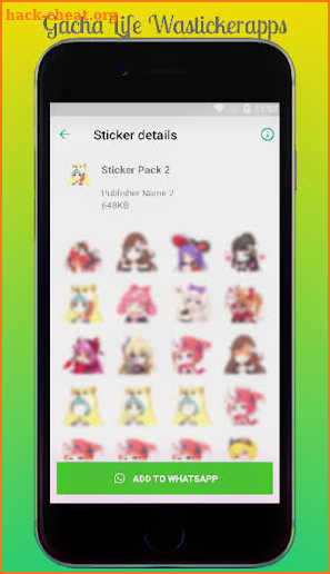 Gacha Life world Wastickerapps 2019 For Whatsapp screenshot