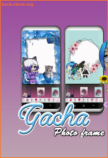 gacha photo frame editor screenshot