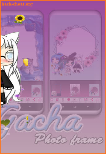 gacha photo frame editor screenshot