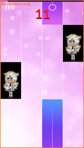 Gacha piano tiles screenshot