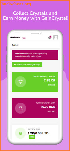 GainCrystal - Earn Money screenshot