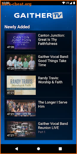 Gaither TV screenshot