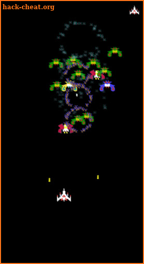 Galaga, the arcade game screenshot