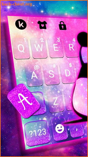 Galaxy Baby Panda2 Keyboard Theme screenshot