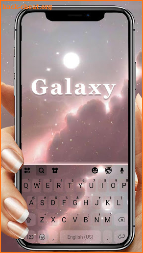 Galaxy Background Keyboard Theme screenshot