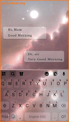 Galaxy Background Keyboard Theme screenshot