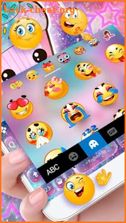 Galaxy Candy Cupcake Keyboard Theme screenshot