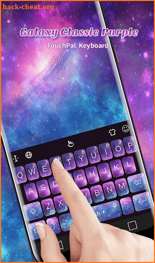 Galaxy Classic Purple Keyboard Theme screenshot