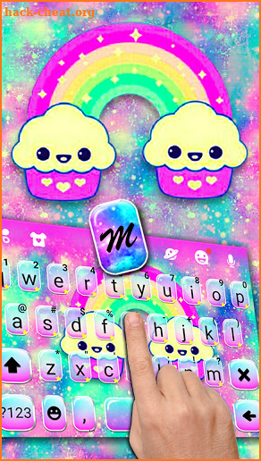 Galaxy Cupcakes Keyboard Background screenshot