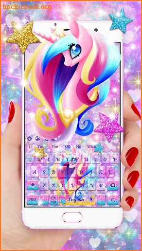 Galaxy Cute Unicorn Keyboard screenshot