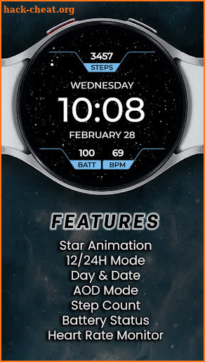 Galaxy Dashboard Watch Face screenshot