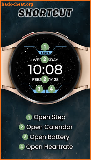 Galaxy Dashboard Watch Face screenshot