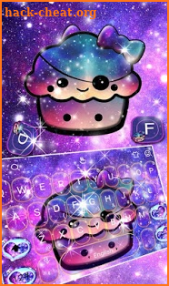 Galaxy Dessert Keyboard Theme screenshot