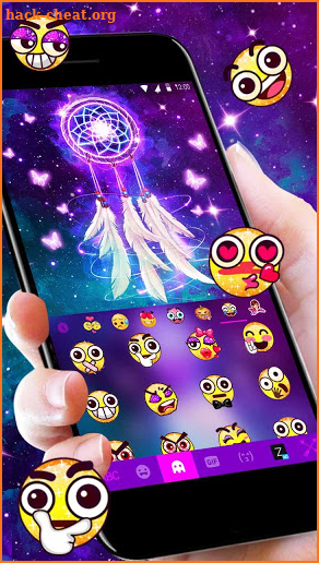 Galaxy Dream Catcher Keyboard Theme screenshot