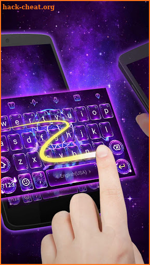 Galaxy Dream Catcher Keyboard Theme for Android screenshot