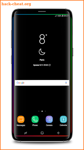 Galaxy Edge Lighting Live Wallpaper screenshot